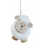 Beránek textil 8cm bílá – Hledejceny.cz