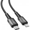 usb kabel Acefast C1-01 USB-C na Lightning, 1,2m, černý