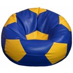 Fitmania Fotbalový míč XL vzor 10 modro-žlutá – Zboží Dáma