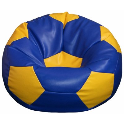 Fitmania Fotbalový míč XL vzor 10 modro-žlutá – Zboží Dáma