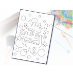 Radost v písku Šablona na pískování příšerka 2 A5 148 x 210 mm – Zboží Dáma