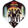 Letka na šipku Kiss Official Licensed No2 Std F4 Black - Love Gun