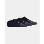 Under Armour ponožky Heatgear No Show 3 Pack Socks Black