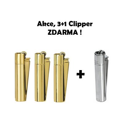 Cliper plynový Classic Large CMP11R stříbrný zlatý Giftbox – Zboží Mobilmania