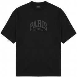 Balenciaga Paris Black tričko Černá