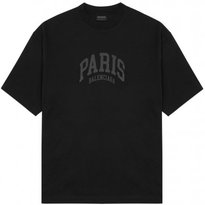 Balenciaga Paris Black tričko Černá