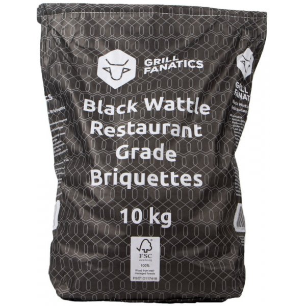 Tuhé palivo Grill Fanatics 1374 Black Wattle dřevěné brikety 10 kg