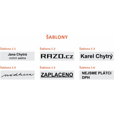 RAZO Štoček do razítka 33 x 8,7 mm (Classic G Light; Diagonal) – Zboží Živě