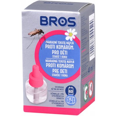 Bros Náplň pro elektrický odpařovač proti komárům pro děti 40 ml 454 – Hledejceny.cz