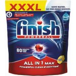 Finish Power All in 1 tablety do myčky nádobí Lemon Sparkle 80 ks 1280 g – Zboží Dáma