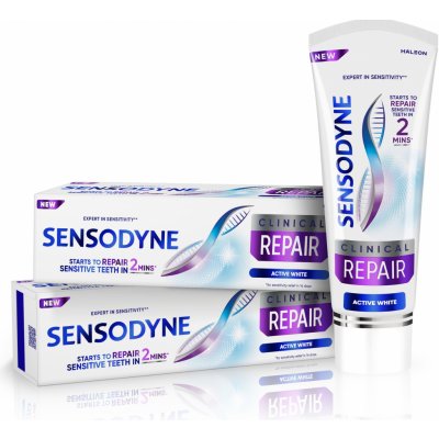 Sensodyne Clinical Repair Active White 2 x 75 ml – Hledejceny.cz