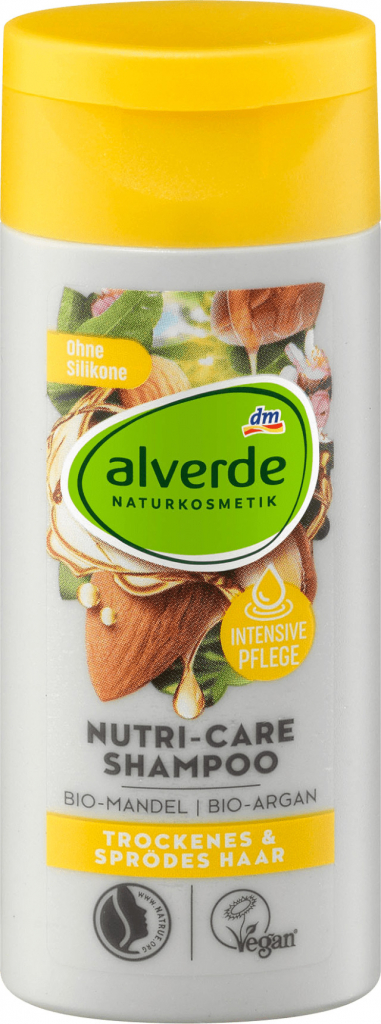 Alverde Naturkosmetik Shampoo na vlasy Nutri-Care bio mandle & bio argan 50  ml od 20 Kč - Heureka.cz