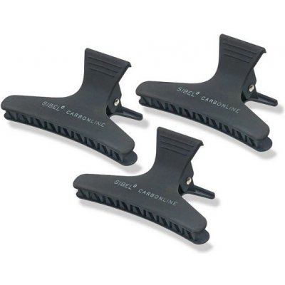 Sinelco Skřipce na vlasy SIBEL Carbon Line 8,5 cm - 3ks (9376300) – Hledejceny.cz