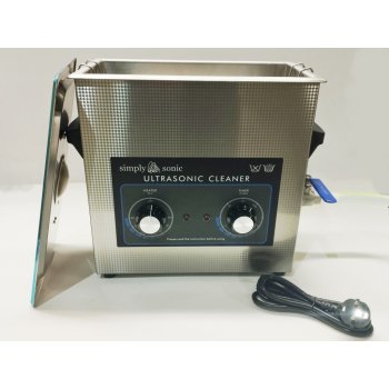 SIMPLY SONIC Ultrazvuková čistička 28 kHz svařovaná vana analogové ovládání 9 litrů