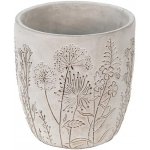 Clayre & Eef obal na květiny Flowers kameninový 20,5 x 21,5 cm – Zbozi.Blesk.cz