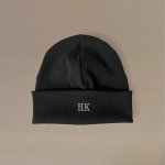 Pánská čepice s monogramy Šedá Černá – Hledejceny.cz