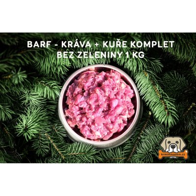 Krmimmasem Kuře + kráva komplet bez zeleniny 1 kg