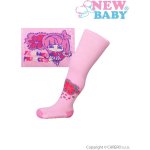 New Baby punčocháčky s ABS růžové flower princess – Zboží Dáma