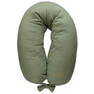 enie baby Kojící polštář VAFLOVÝ khaki z paměťové pěny – Zboží Dáma