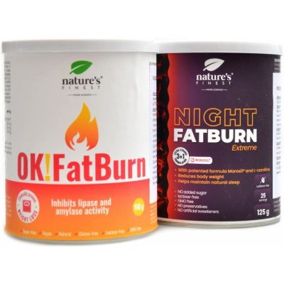 Natures Finest OK! fatburn and Night fat burn set 2 x 150 g