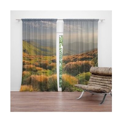 Sablio Závěs Travnatá krajina: 2ks 140x250cm – Hledejceny.cz