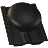 Střešní krytiny KMB Beta taška odvětrávací komplet ø 150 mm Elegant černá