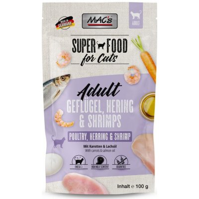 MAC‘s Cat drůběž sleď krevety 100 g – Sleviste.cz