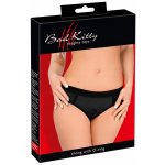 Bad Kitty Hladký černý Strap-On s kroužkem na Dildo – Zboží Mobilmania