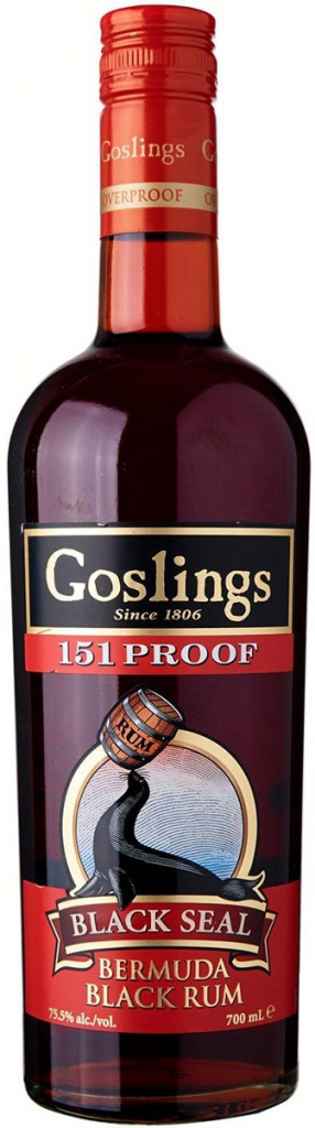 Gosling´s Black Seal 151 proof 75,5% 0,7 l (holá láhev)