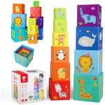 Teddies Kubus Pyramida hranatá 10 ks – Zboží Dáma