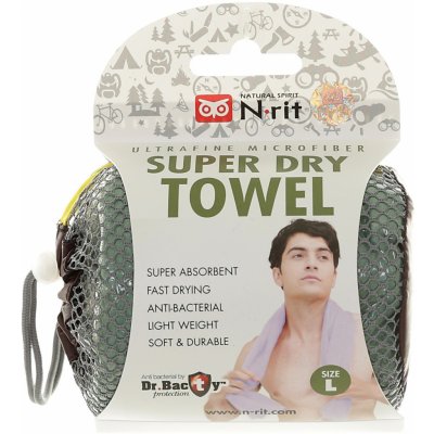 N rit Super Dry Towel XL Green 63 5 x 150 cm