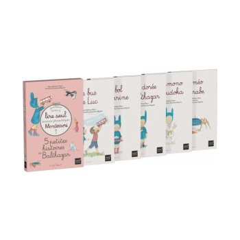 Coffret Premiers livres à lire seul 5 petites histoires de Balthazar Niveau 1 Pédagogie Montessori