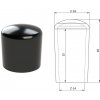 Vnější krytka PVC ø 18 x 18 mm, otvor 14 x 15 mm, černá