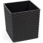 Lamela Květináč Juka 190 x 190 mm ratan černý – Hledejceny.cz