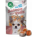 JK ANIMALS Salmon Sushi Rolls suši rolky s lososem a s kůží z tresky 80 g – Zboží Mobilmania