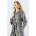 Vienetta Secret župan dámský krátký s kapucí Monika Šedá – Hledejceny.cz