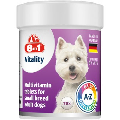 8 in 1 Pet Products Vitality Multivitamin 8in1 for Small Breeds 70 tbl – Hledejceny.cz