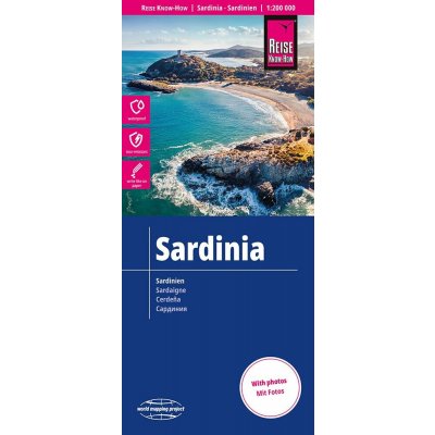 Sardínie (Sardegna) 1:200.000 mapa RKH – Hledejceny.cz