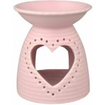 Anděl Přerov aroma lampa se srdcem porcelánová růžová – Zboží Dáma