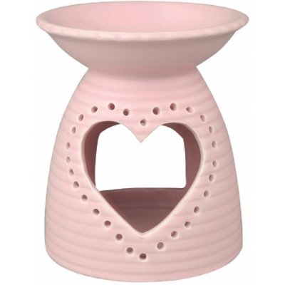 Anděl Přerov aroma lampa se srdcem porcelánová růžová – Zboží Dáma