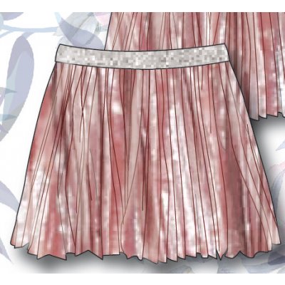 Minoti Petal 6 sukně sametova skládaná růžová – Zboží Mobilmania