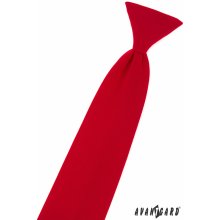 Avantgard dětská kravata na gumičku sytě červená