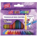 PLASTISSIMO Voskovky tojhranné plastic mix 12 barev – Hledejceny.cz