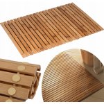 Tutumi 381176A LAZ 09595 bambusová koupelnová předložka hnědá 40x60 cm – Zboží Dáma