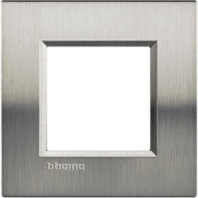 Bticino Living.Light rámeček 2moduly broušená ocel LNA4802ACS – Hledejceny.cz