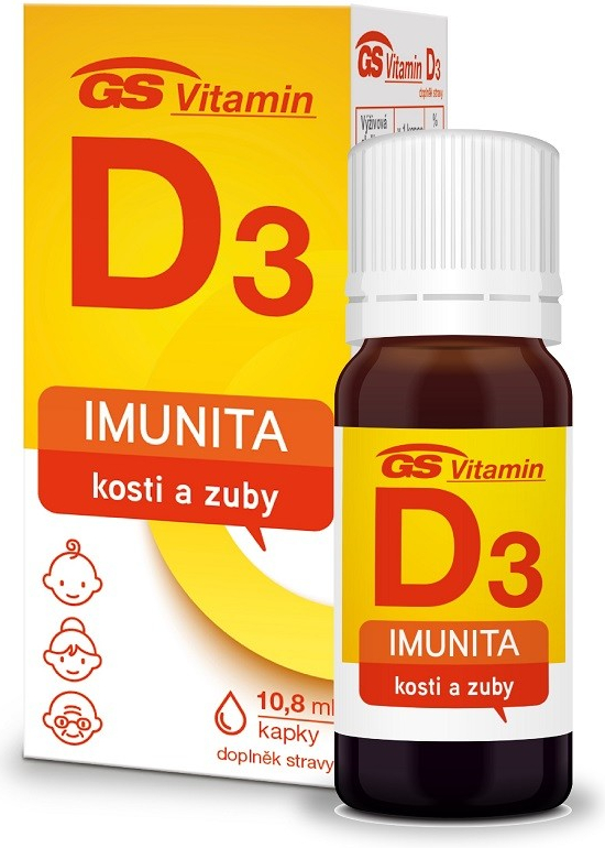 GS Vitamin D3 400 IU kapky 10,8 ml od 159 Kč - Heureka.cz