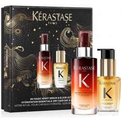 Kérastase Iconics dárková sada Magic Night sérum 90 ml + regenerační olej Elixir Ultime L'huile Originale 30 ml