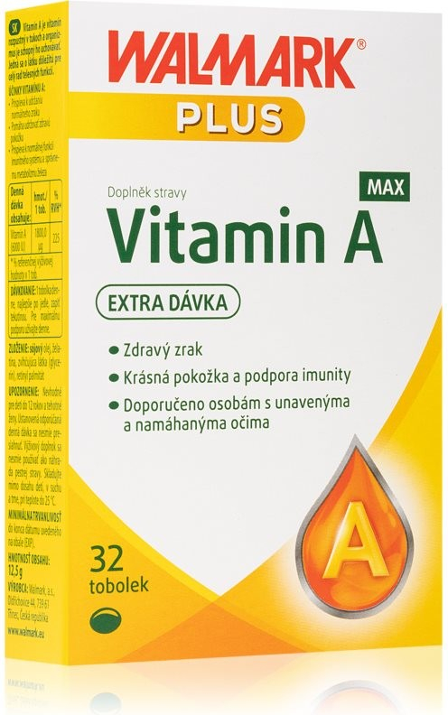 Walmark Vitamin A MAX 32 tobolek od 79 Kč - Heureka.cz