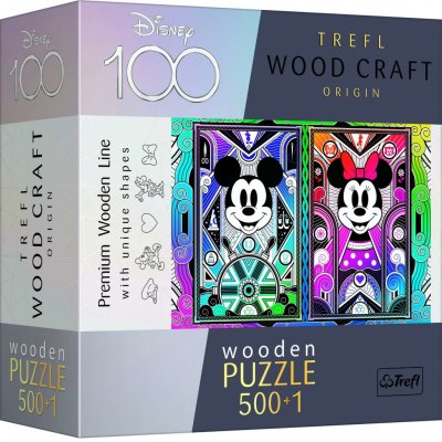 TREFL Wood Craft Origin Mickey Mouse a Minnie 501 dílků – Zbozi.Blesk.cz