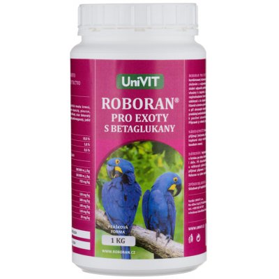 Univit Roboran pro exoty s BETAGLUKANY 1 kg – Hledejceny.cz